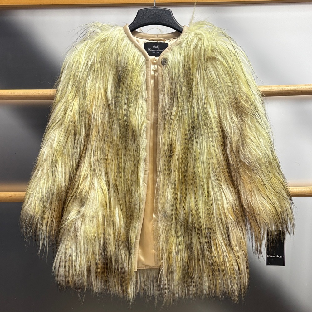 Luxurious Faux Fur Teddy Jacket - Tan